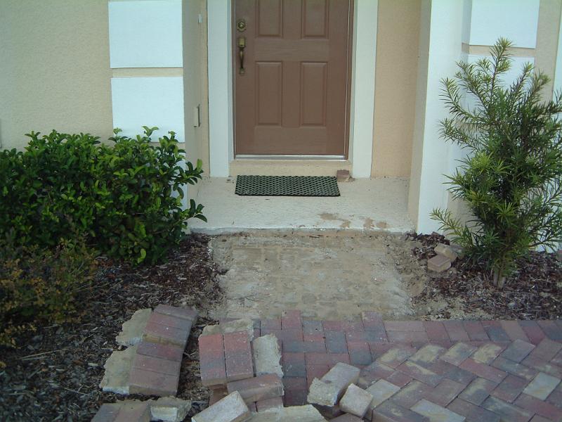 02Pavers Pulled Back to Where Ramp Will Start.JPG
